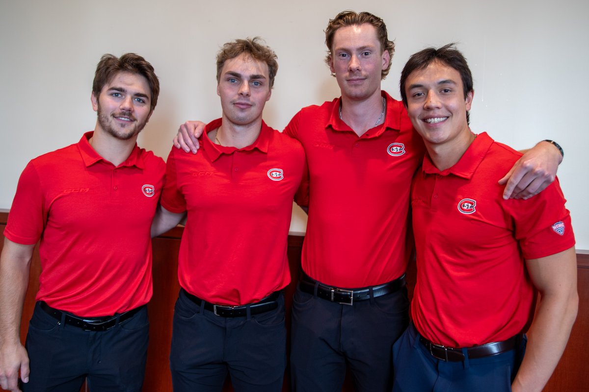 CenterIceView Photos | <a href="/SCSUHuskies_WHK/">St. Cloud State Women’s Hockey</a> <a href="/SCSUHuskies_MH/">St. Cloud State Men's Hockey</a> captains 2024-25 (Photos Prout)