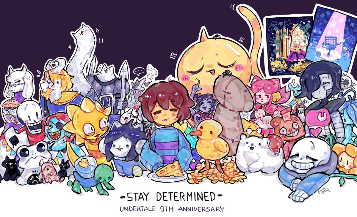Anniversary! #undertale #Undertale九周年記念イラスト