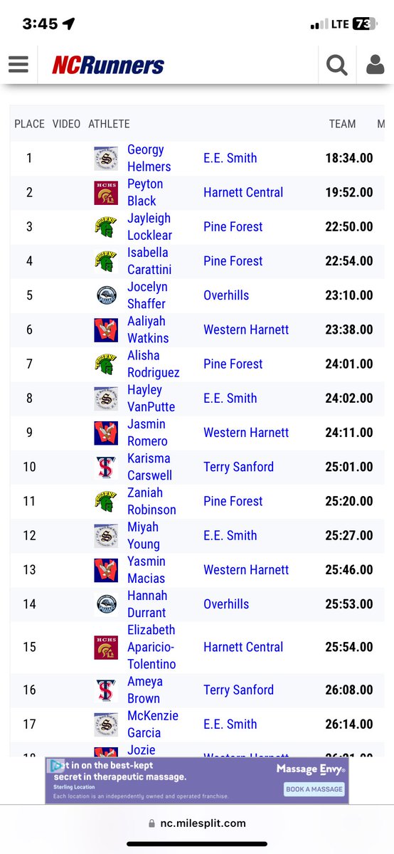 k4rismaaa's tweet photo. Very first XC meet, top 10!! https://t.co/Rs59fYqPaQ