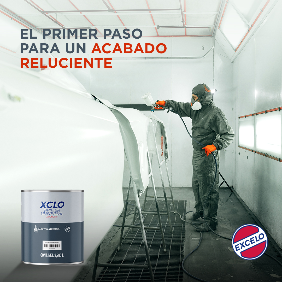 SWautomotiveMx's tweet image. XCLO Primer Universal proporciona muy buena retención de brillo, secado muy rápido y distinción de imagen en el acabado. ¡Para repintado total o reparaciones!

#SherwinWilliamsAutomotive #Excelo #RepintadoAutomotriz