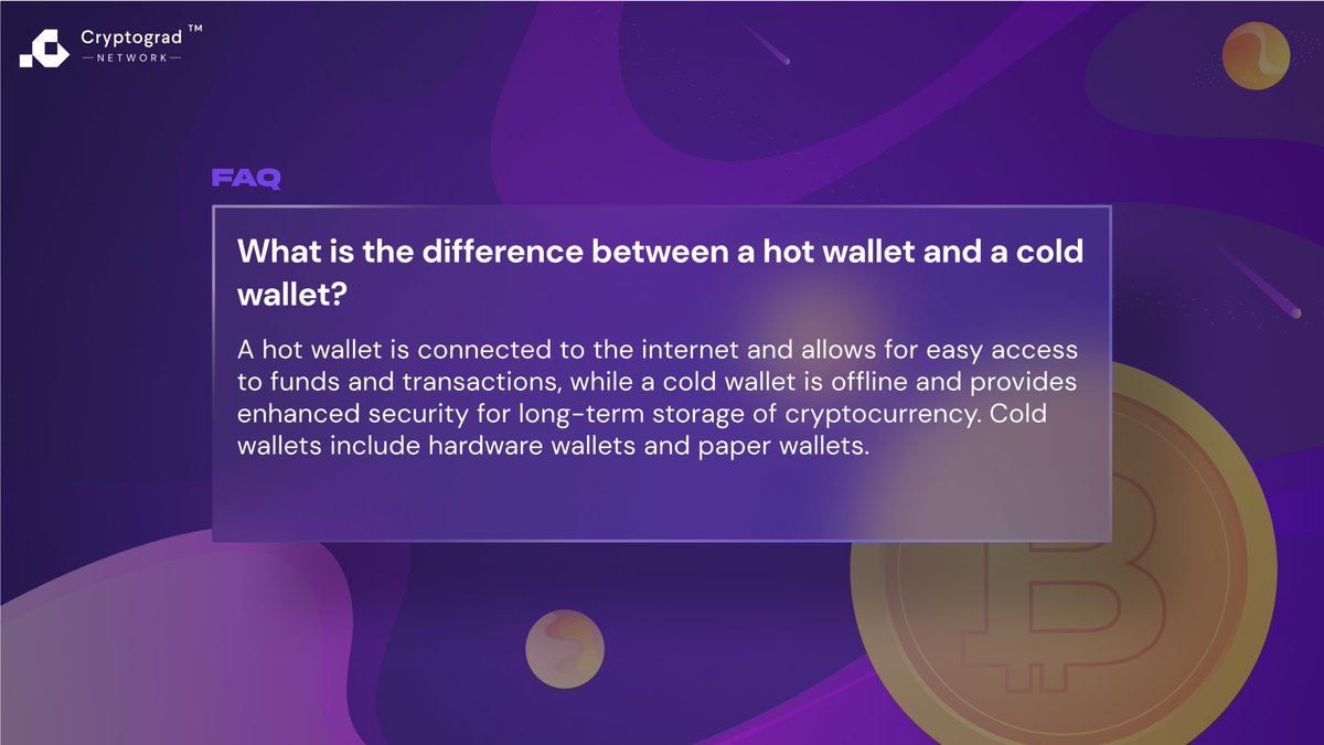 cryptogradai's tweet photo. Hot vs. Cold Wallets: Hot wallets give easy access to your crypto online, but cold wallets offer extra security offline. 
Which one fits your strategy? 

#CryptoGrad #CryptoSecurity #HotWallet #ColdWallet #CryptoFAQ #cryptocurrency #CryptoNews #Wallet https://t.co/omKUIRWLlq