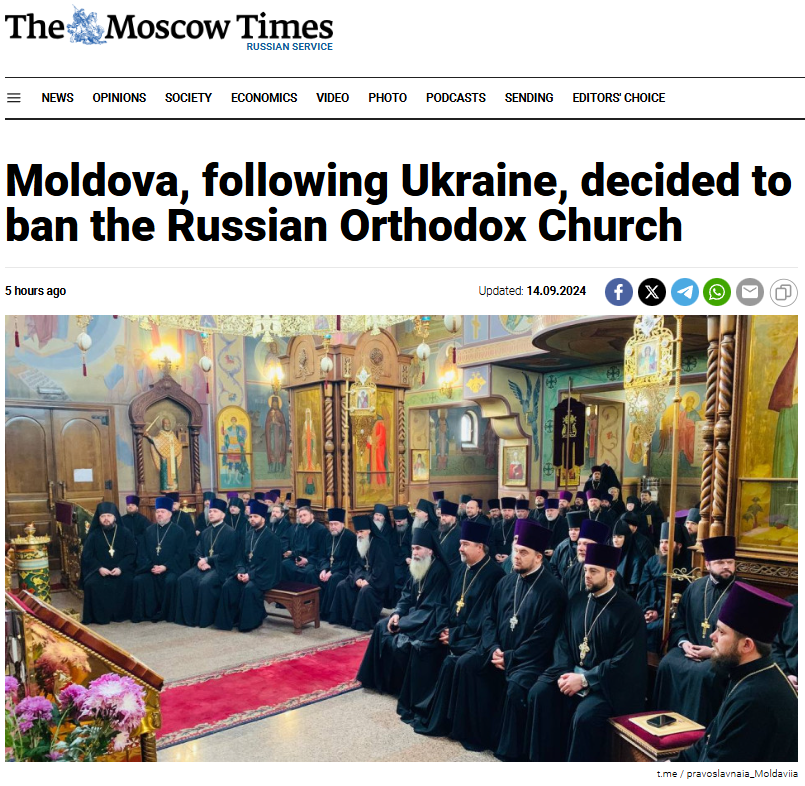 kvistp's tweet photo. Moldova, following Ukraine, decided to ban the Russian Orthodox Church - Moscow Times
https://t.co/SZNgFSWYkU https://t.co/zjnM6RufcW