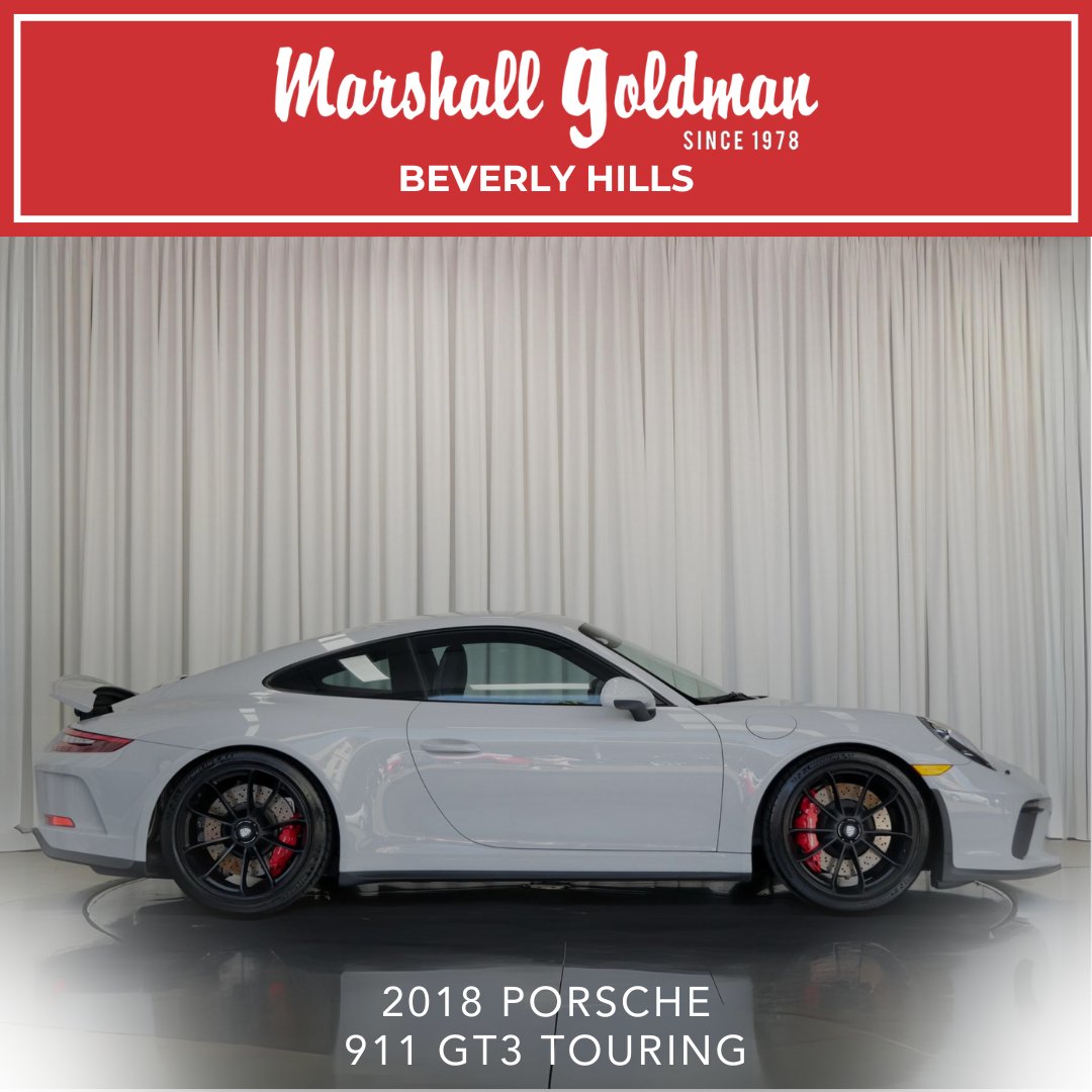 MarshallGoldmBH's tweet image. The 2018 Porsche 911 GT3 Touring in Chalk Metallic is pure driving nirvana. Satin black centerlock wheels, front axle lift, and carbon fiber accents inside and out make this beauty as stunning as it is capable. #PorscheGT3 #DrivingPassion #TrackReady

🔗: bit.ly/4gjwcdb