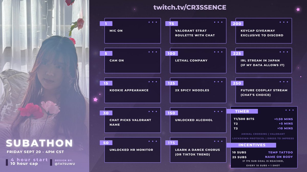 what better way to celebrate subtember than with a subathon ૮꒰ ྀི >⸝⸝⸝< ྀི꒱ა

let’s have a good time, i’ll see you next friday sept 20th at 4pm? ᡣ𐭩