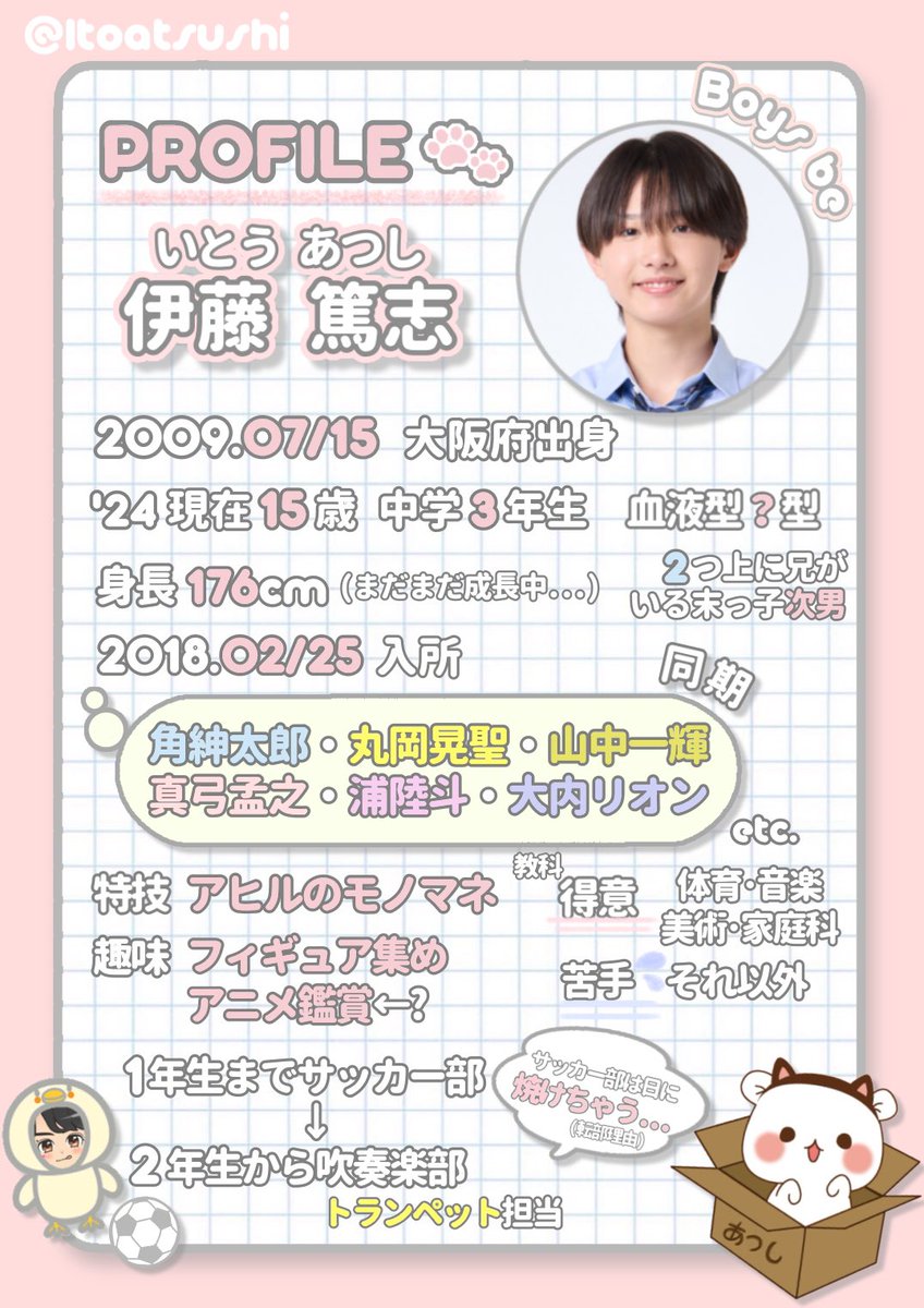 伊藤篤志 伊藤篤志 プロフィール｜ジュニア公式サイト