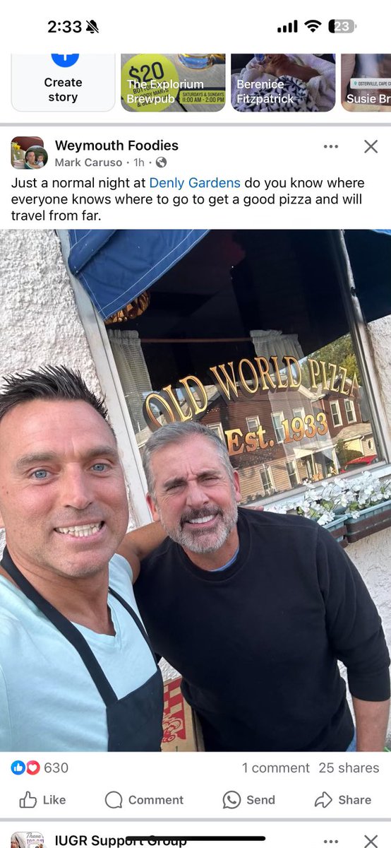 DJActionJackson's tweet photo. @MattMcCarthy985 Steve Carell is in the Boston area this weekend.  Spotted at Denly Gardens in Weymouth. https://t.co/4BWHFWDm81