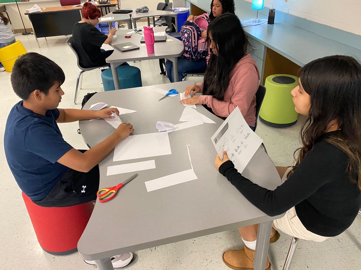 This week we realized the value of effective communication. We practiced this skill by attempting origami projects. <a href="/TedPolkMS/">Ted Polk Middle School - CFBISD</a> <a href="/UnchartedLRNG/">Uncharted Learning, NFP</a> <a href="/KellyVanMeter2/">Kelly Van Meter</a> <a href="/a_FORD_edu/">Danielle Ford</a>