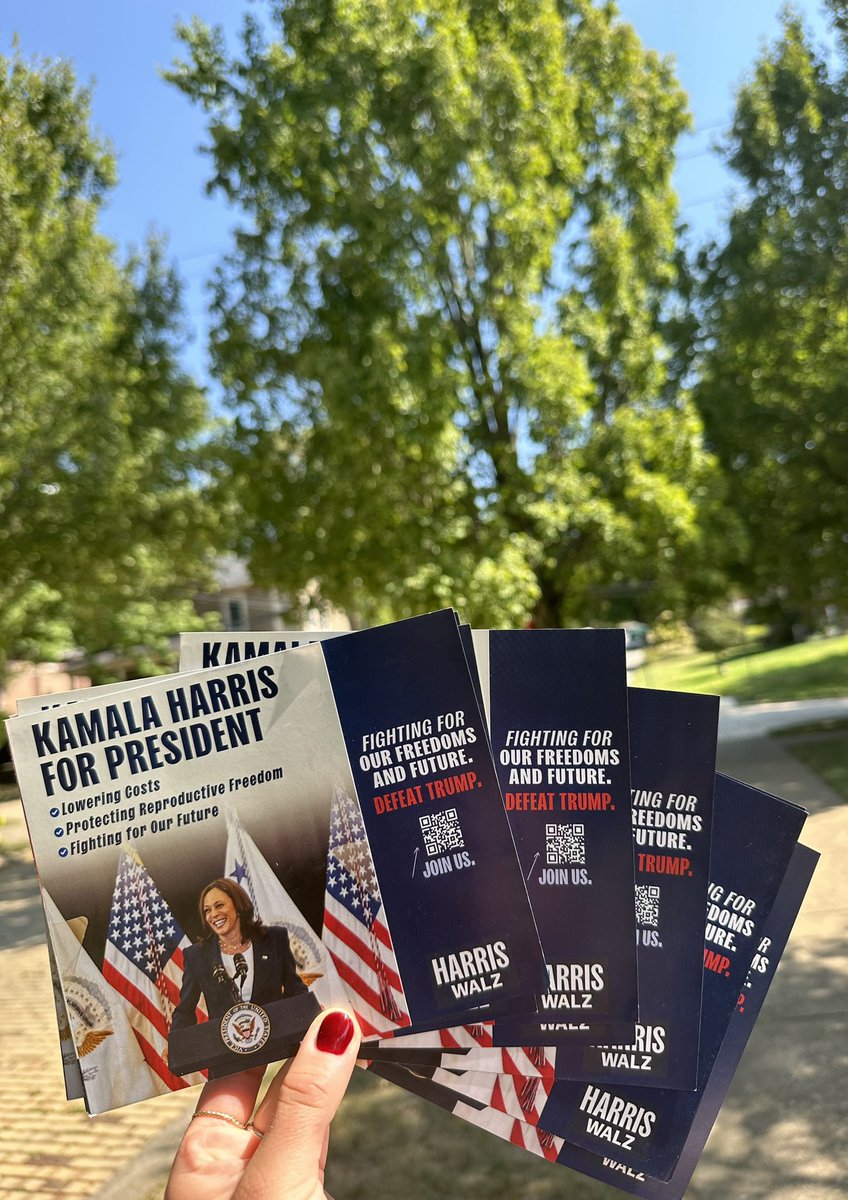 Canvassing in Allegheny County, PA for #HarrisWalz2024 #VoteBlue 💚🗳️