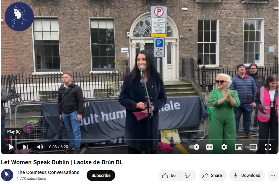 TheCountessIE's tweet image. It&apos;s been one year since #LetWomenSpeakDublin #LetWomenSpeak with Kellie-Jay Keen @ThePosieParker. It was an incredible day, coinciding with @FreeSpeechIre&apos;s sold out Free speech event at the RDS Dublin! #SaveFreeSpeech #BinTheBill. The trans activist protesters (not…