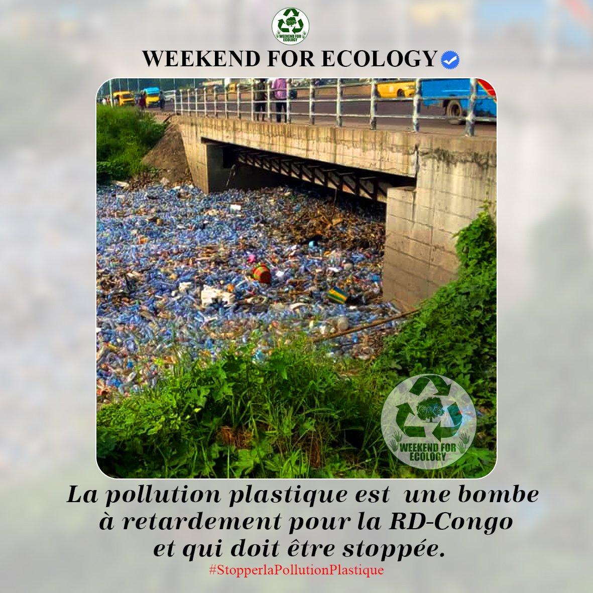 weekendforecolo's tweet photo. La pollution plastique est une bombe à retardement pour la RD-Congo et qui doit être stoppée... https://t.co/BVfNkySEZw