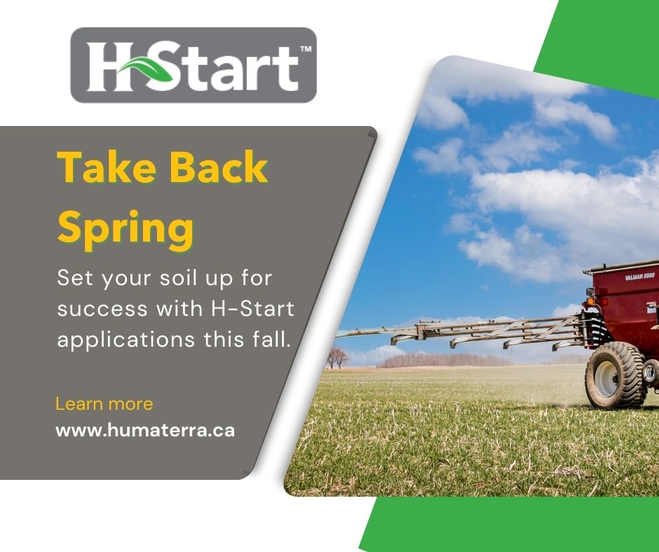 Start Now! H-Start can be applied at prior to or at seeding for fall seeded crops.

loom.ly/eg6BAQ0
#SoilHealth  #CdnAg  #WestCdnAg  #ReadyforSpring