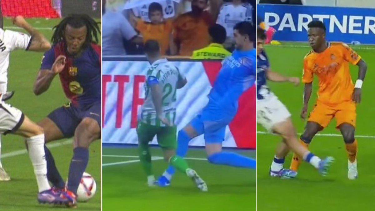 Se pitó un pisotón de Kounde con el balón ganado. No se pitó un pisotón de Courtois con el balón en disputa. Hoy se ha pitado un pisotón sobre Vinicius cuando el balón ya no estaba en posesión del Real Madrid. Diferente criterio, mismo beneficiado de siempre. Así ganan y ganarán.