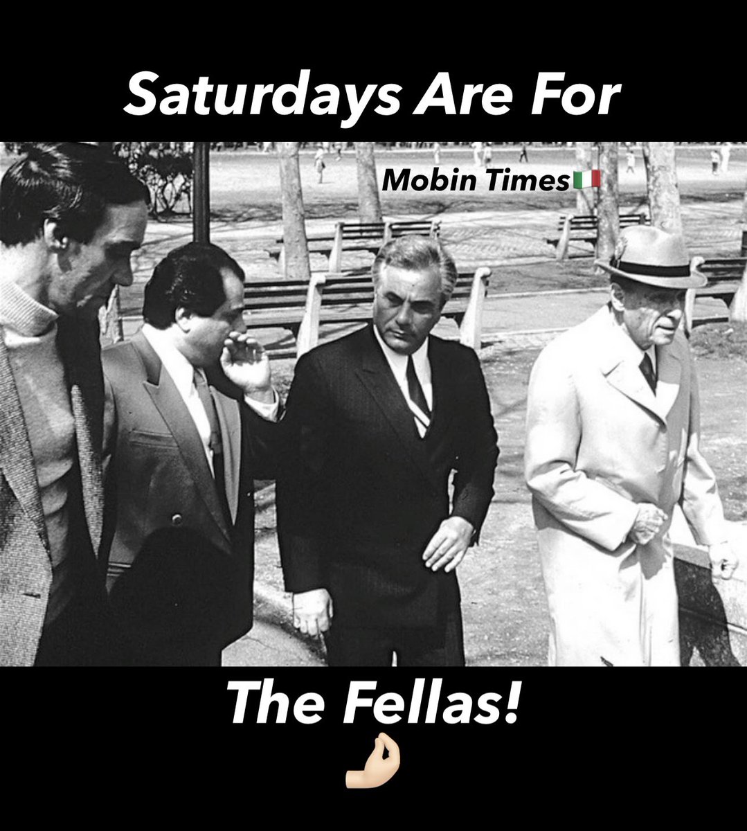 MobinTimes's tweet image. 🤌🏻 #MobinTimes #JohnGotti #DapperDon #TeflonDon #Gotti #Italian #History #Culture #Saturday #Mob #Mafia #Gangster #Wiseguys #Omerta #CosaNostra #MobinTimesOriginal #Crime #SaturdaysAreForTheFellas #Like #Share #Follow #Comment #Tag #Repost #Retweet