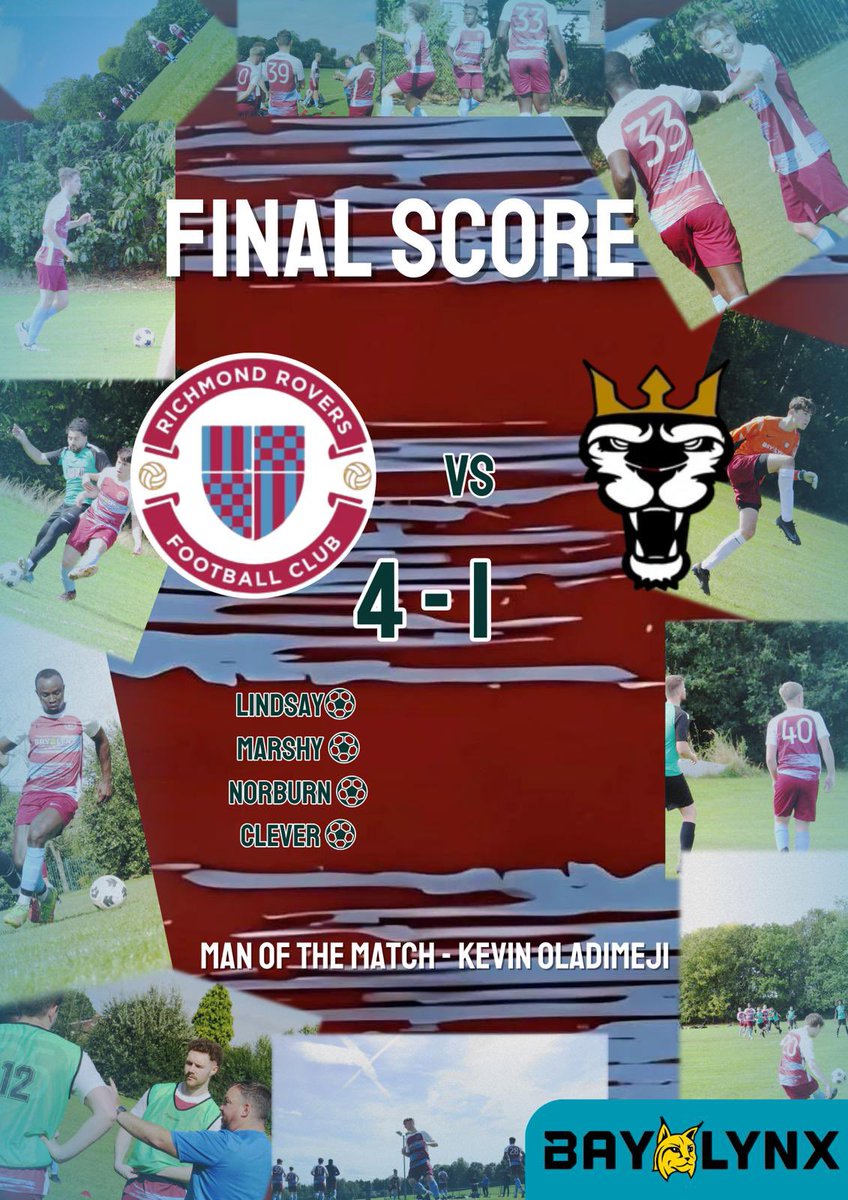 1st team started the league campaign with a comfortable 4-1 win v FC Babylon.
The score line, though comfortable could have been greater had we been more clinical, especially in the 1st half.
Goals: Lindsay, Clever, Norburn, Marsh. Mom from Kevin Oladimeji #teamrichmond