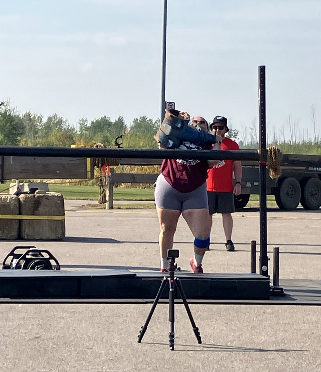 JenQuigley_'s tweet photo. It’s a very good day for the Strongman event at Syncrude Athletic. #LiftHeavyThings #TooHeavyForMe https://t.co/9LIbZdPD4Z