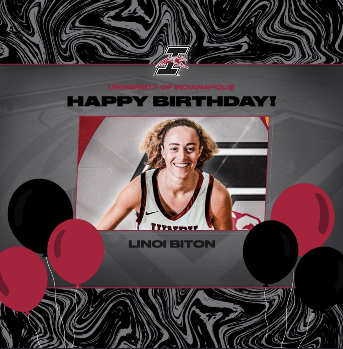 UIndyWBB's tweet image. Please help us wish a happy birthday to Linoi Biton 🎉
