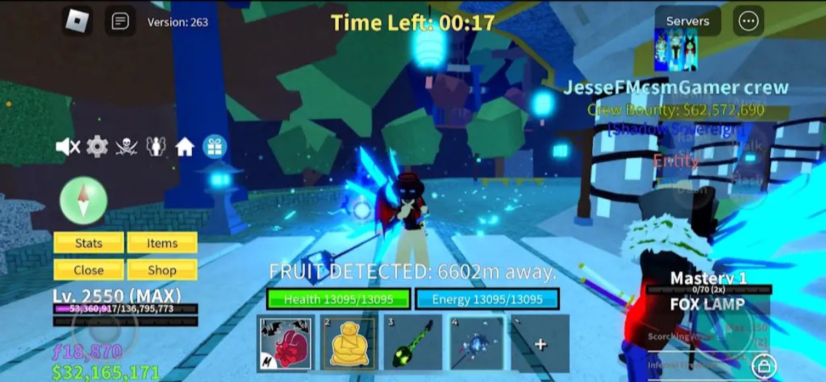 I haven’t play Blox fruits for so long and I got Fox lamp first try!