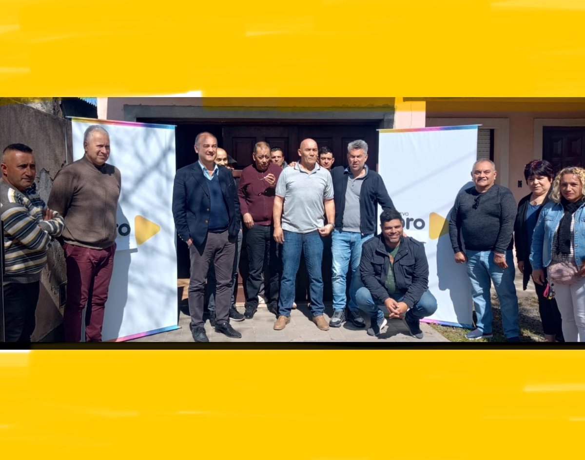 Cerrando la jornada en la Ciudad de Dolores con con la Federacion de Agrupaciones a Favor del Cambio de la Provincia de Buenos Aires. 
Él Grindettismo con Buenos Aires! 💪🏻
#NuevoPRO 💛