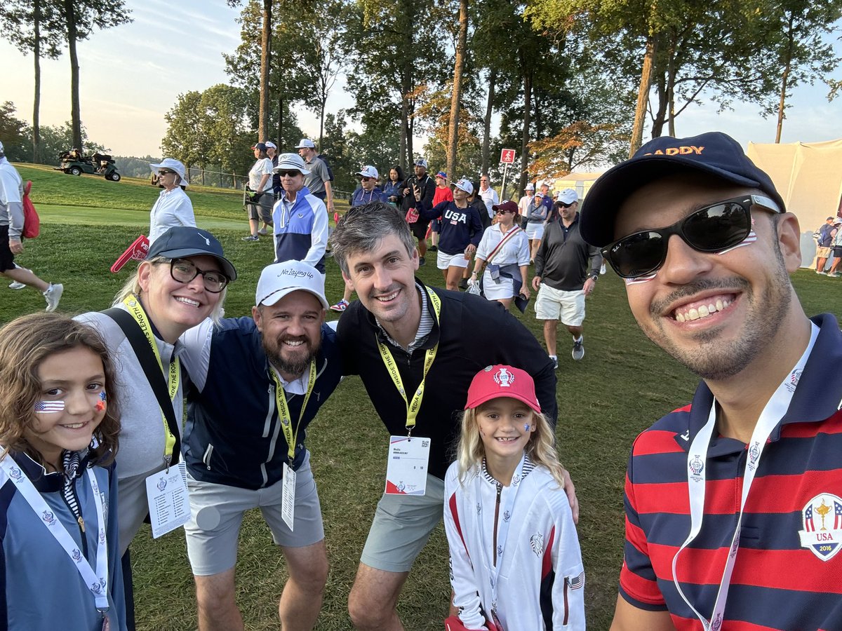 Solheim SQUAD 🔥 <a href="/BigRandyNLU/">Big Randy</a> <a href="/codymcbridenlu/">Cody McBride</a> <a href="/ChickPhilA/">Casey Landman</a> 🇺🇸🇪🇺 ⛳️ 🏌🏼‍♀️ #SolheimCup <a href="/NoLayingUp/">No Laying Up</a>