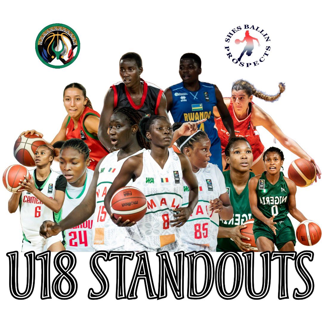 Standouts from FIBA #U18AfroBasket 

🇨🇲 Damaris Emerie
🇨🇲 Kelya Kipo 
🇪🇬 Khadiga Abouelghait
🇲🇱 Mama Doumbia
🇲🇱 Oummou Koumare
🇲🇱 Oumou Dabo 
🇲🇦 Eiza Louveton
🇳🇬 Abigail Isaac
🇳🇬 Idubamo Beggi
🇷🇼 Brigitte Nibishaka
🇺🇬 Resty Nanangwe

#SBProspects