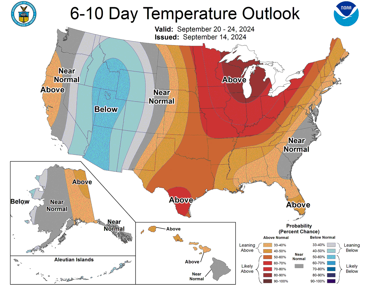 NWSSaltLakeCity's tweet photo. A change in the weather is coming. A cooldown will arrive across Utah and SW Wyoming beginning with a strong cold front on Tuesday, with odds favoring below average temperatures continuing for the following several days. Are you looking forward to fall-like temperatures? #utwx https://t.co/YrQeW7QV0q