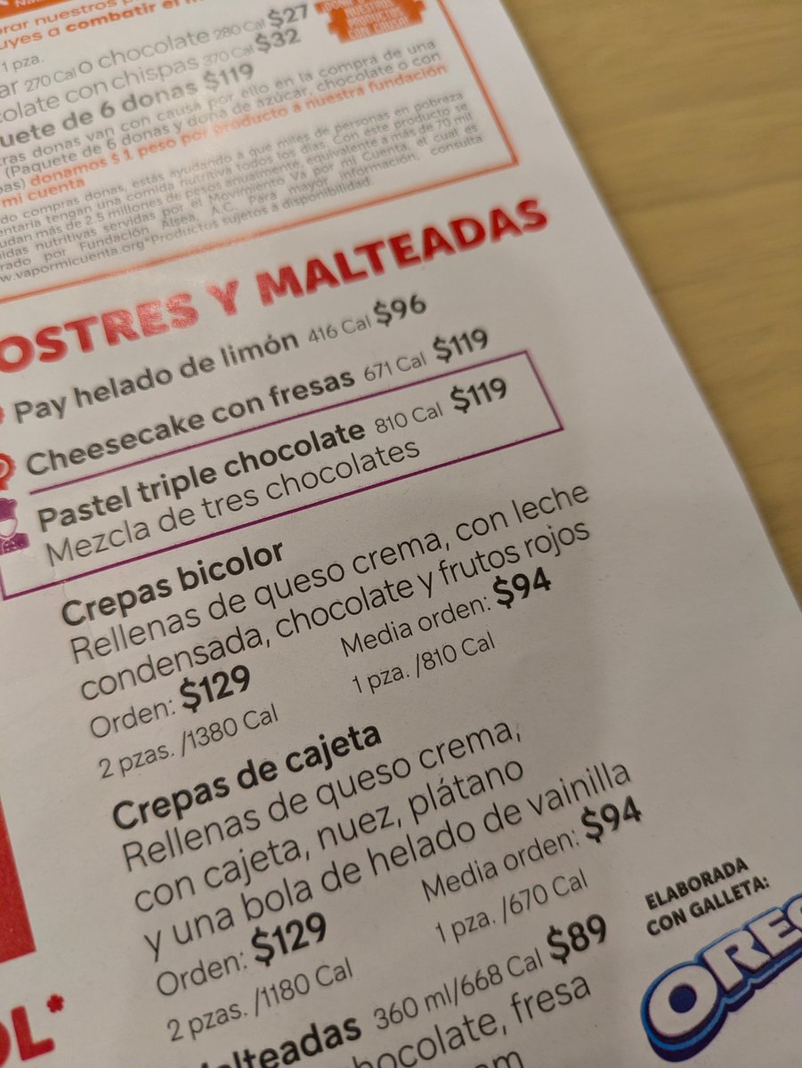 ivahnpv's tweet photo. #vips quien hizo la suma de las calorías de las crepas? 1= 810cal y si es por dos? https://t.co/7swkPkGlww