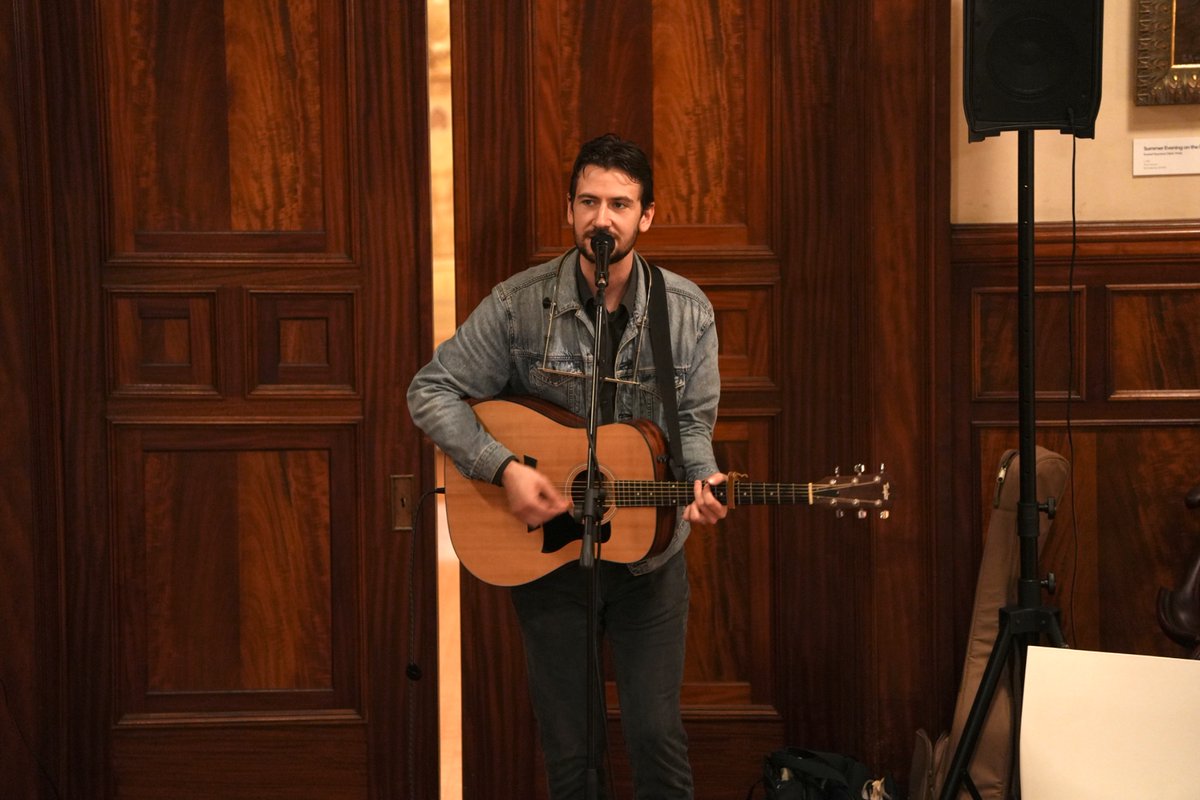 Luke LeBlanc <a href="/itlukeslikerain/">Luke LeBlanc</a> at Cocktails at the Castle <a href="/AmSwedInstitute/">American Swedish Institute</a>