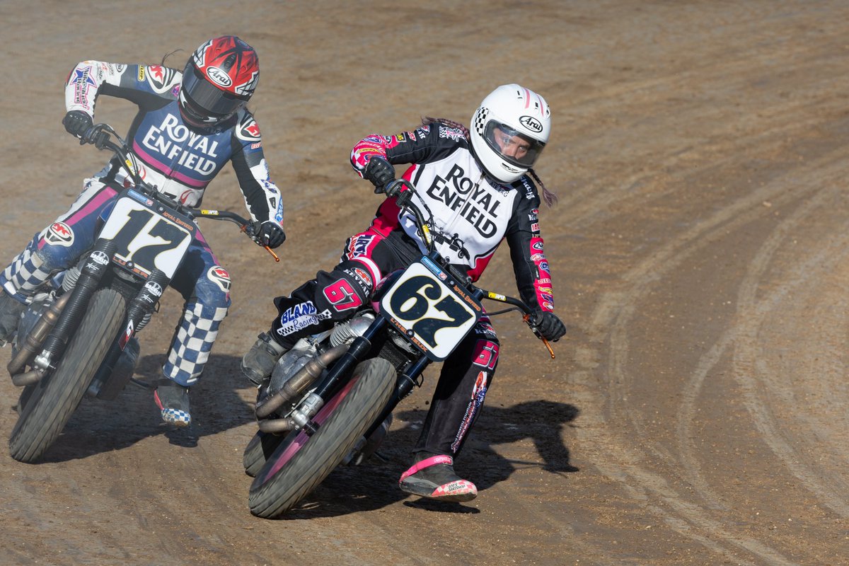 AmericanFlatTrk's tweet photo. ๐ฅ @RoyalEnfield_NA #BuildTrainRace HEAT WINNER - Shasta LโHeureux!
#LakeOzarkST https://t.co/ux7CMlPzOe