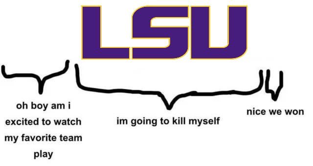 LSUBarstool's tweet photo. I’ve literally never seen an LSU that perfectly exemplifies this meme as much as todays game did https://t.co/ty7STZTjer