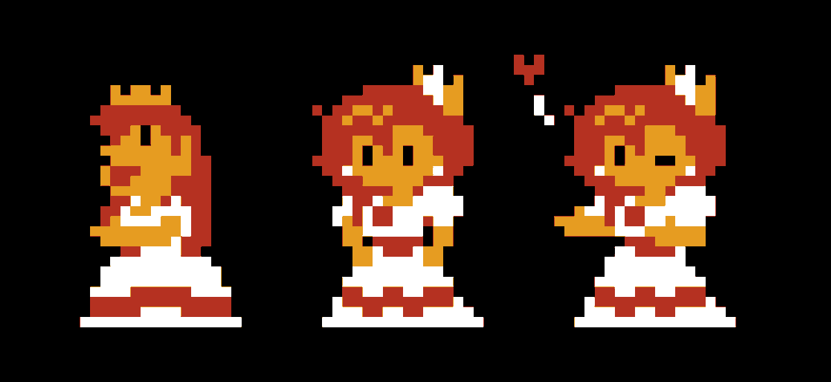 Putting my novice pixel art skills to use I tried doing the Princess ...