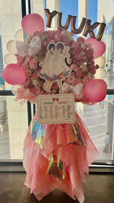 改めましてフラスタご参加いただきありがとうございました  level5 506ゲート前エリアに置いていただいております! 是非見に来ていただければと思います