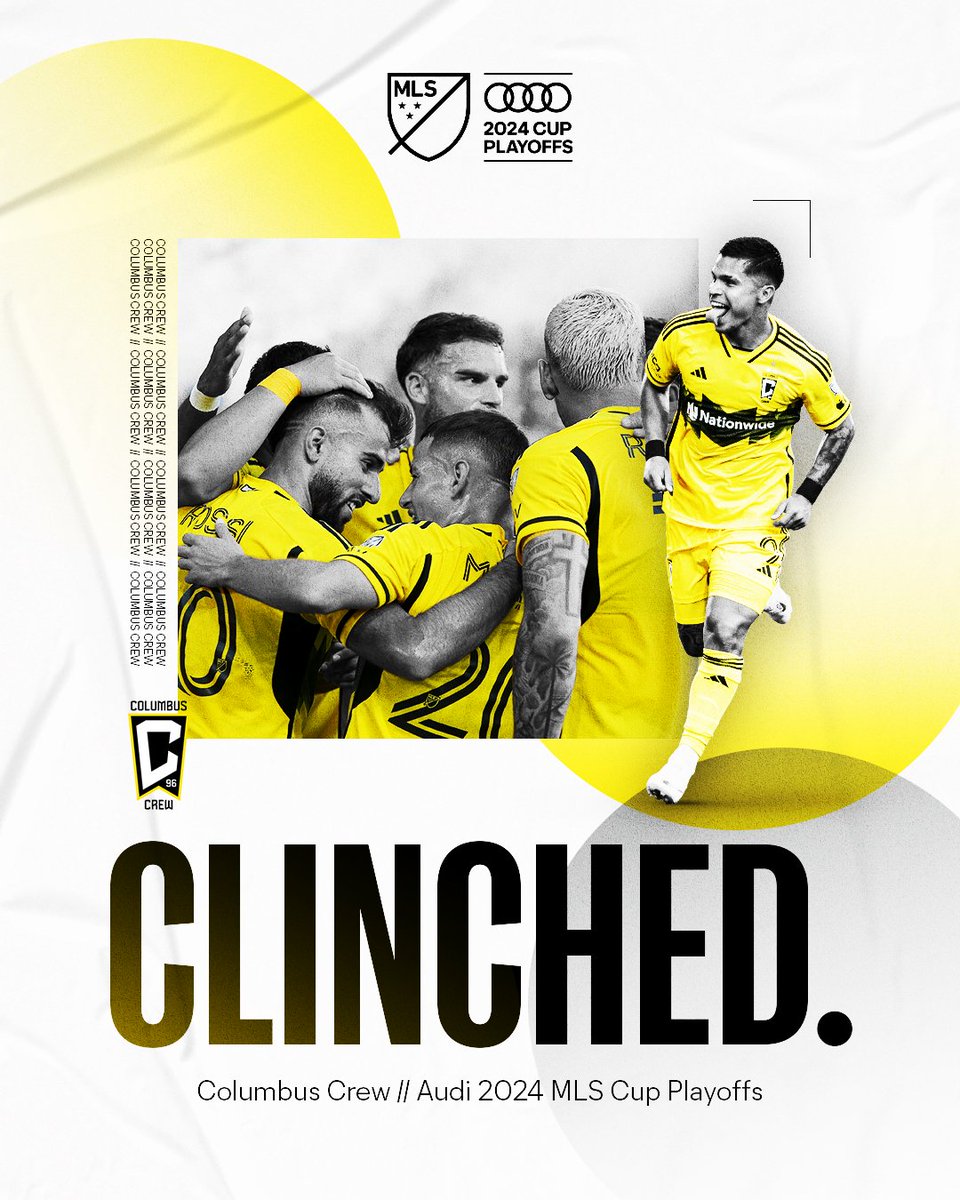 The reigning champs are back for more. 🏆

<a href="/ColumbusCrew/">The Crew</a> secure their Audi #MLSCupPlayoffs spot with a draw tonight + other results.