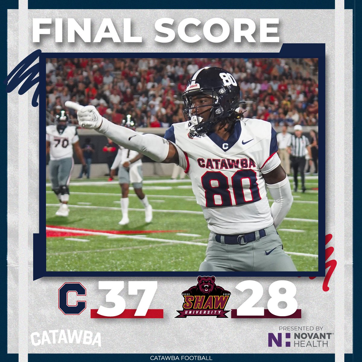 One in the win Column for <a href="/CatawbaFootball/">Catawba Football</a> !

#BleedBlue