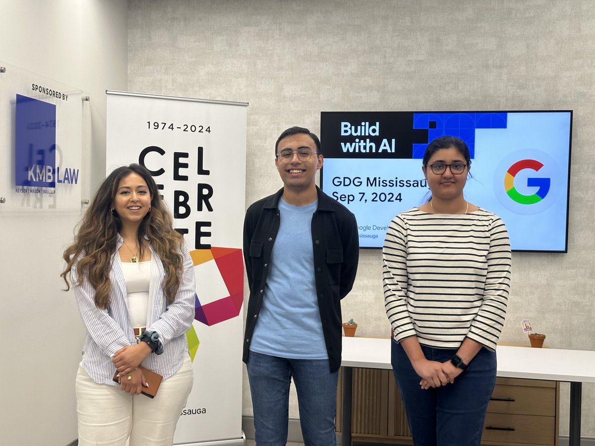 GDG Mississauga's "Build with #AI" event was a group of passionate people discussing interesting concepts like gradient descent, AI &amp; #ML. Such events help kickstart students' &amp; professionals' journeys into building real-world AI solutions—thanks for inviting me!
