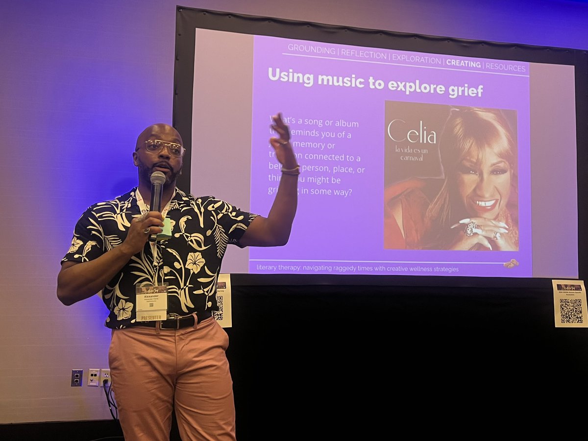 chrisalexander_'s tweet photo. Today’s Literary Therapy Session was SO good.
Shoutout to @juanmichaelii, Ebony, Riko, Sean & all who came through to celebrate themselves, reflect on exploring grief via music & food, and exchange tools & strategies for coping & thriving.
Beautiful day.
#getsomejoy #ucha2024 https://t.co/s5qghd9uKb