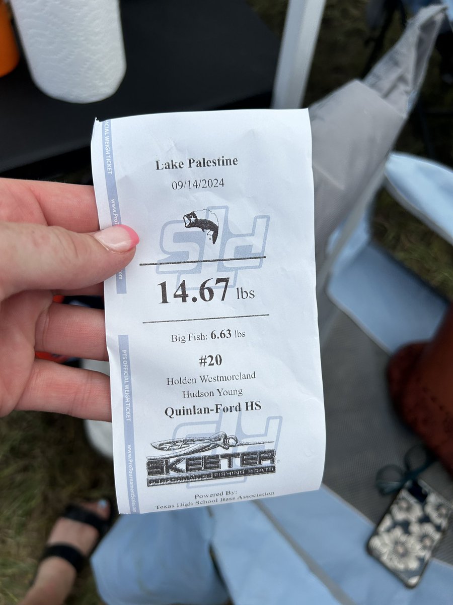 Holden22west's tweet image. 4th place and Big Bass today! Not a bad way to start the season #thsba #bass #collegebassfishing