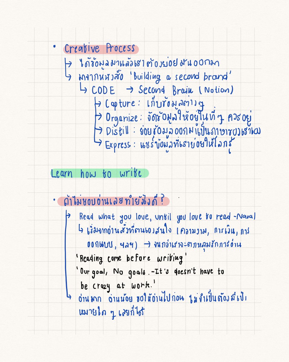 'การเขียนสามารถเปิดโอกาสสู่ความรู้ การเรียน และการหาเงินได้จริง ๆ นะ'
สรุปความรู้ — Writing 101 จากแอดทอย DataRockie ครับ  ✍️📚
.
[1/3]
เพื่อน ๆ นี่คือคลาสเรียนออนไลน์ฟรีที่ดีจริง ๆ ในปีนี้เลย แอดทอยทำคอร์สสอนเกี่ยวกับทักษะทางการเขียน ซึ่งตอนนี้ผมอินมาก หลาย ๆ