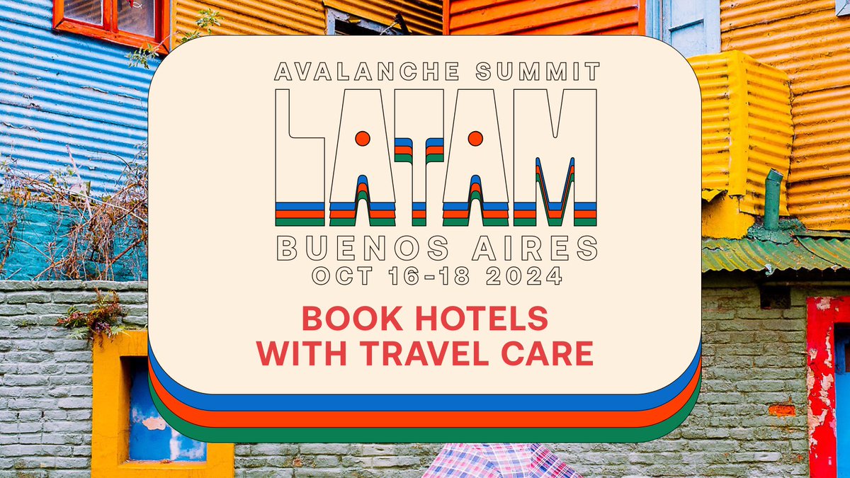 Avalanche Summit LATAM chỉ còn khoảng một tháng nữa, và đã đến lúc bạn cần sắp xếp chỗ ở của mình ✈️🏩

Để đơn giản, chúng tôi đã hợp tác với <a href="/travelcareio/">Travel Care</a> để mang đến cho người tham dự những ưu đãi khách sạn tốt nhất ở khu vực xung quanh Ciudad Cultural