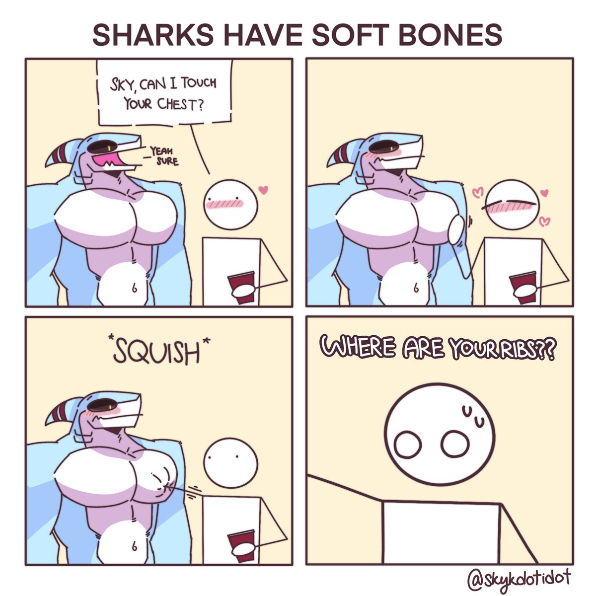 skykdotidot's tweet photo. Sharks have soft bones https://t.co/iTUUhGZh3Q