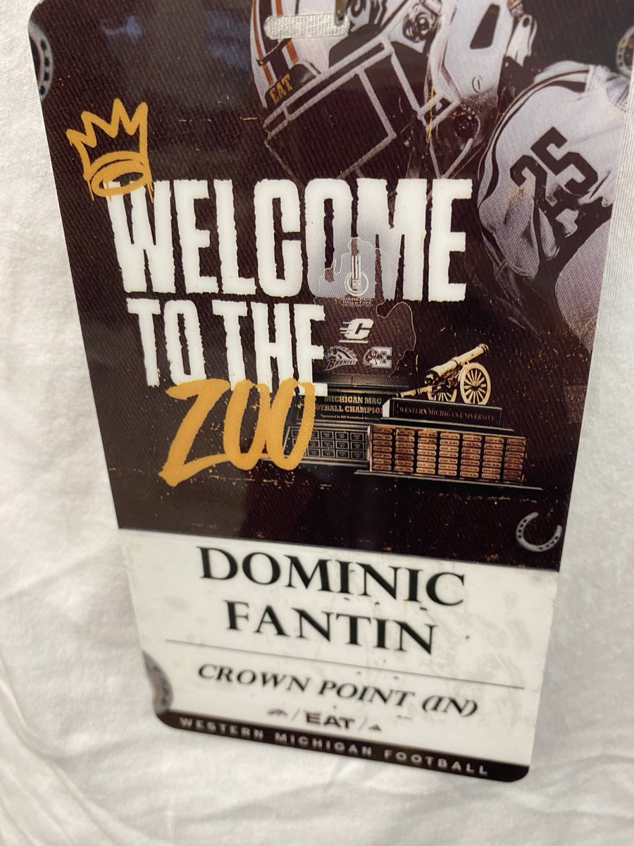 Dominic Fantin (@dominicfantin) on Twitter photo Had a great time visiting Western Michigan today. Thank you for the invite. 🟡🟤
<a href="/CamAllenFB/">Cam Allen</a> <a href="/WMU_Football/">Western Michigan Football</a> <a href="/CoachLT39/">Lance Taylor</a> Had a great time visiting Western Michigan today. Thank you for the invite. 🟡🟤
<a href="/CamAllenFB/">Cam Allen</a> <a href="/WMU_Football/">Western Michigan Football</a> <a href="/CoachLT39/">Lance Taylor</a>