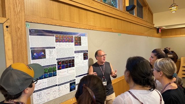 BranchingLab's tweet image. What an exciting #cshlneurocon conference @CSHL! Also exciting to see the participation of @JeffersonUniv students and faculty, with a huge crowd for @drosophilosophy.