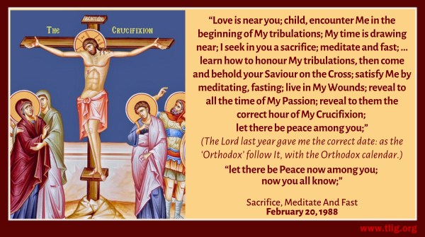 VassulaRyden's tweet photo. Remember with fasting and prayer even natural disasters can be averted. Today is the feast of the Triumph of the Cross, pray to Jesus before His Holy Cross today, pray for the world, and please pray for Vassula. https://t.co/A3Qd6XC0qp
#TriumphOfTheCross #HolyCross https://t.co/d2ESGH6uiQ