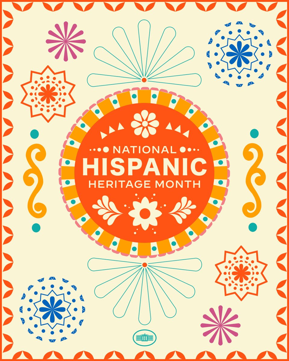 WhiteHouse46's tweet image. Hispanic heritage is American heritage. During Hispanic Heritage Month, the Biden-Harris Administration celebrates the Latinos who have pushed America forward and recommits to building a future where everyone has the opportunity to pursue their talents and ambitions.