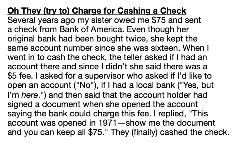 VBinNV's tweet photo. @felixsalmon Check cashing fee: https://t.co/64Lh8cOGdl