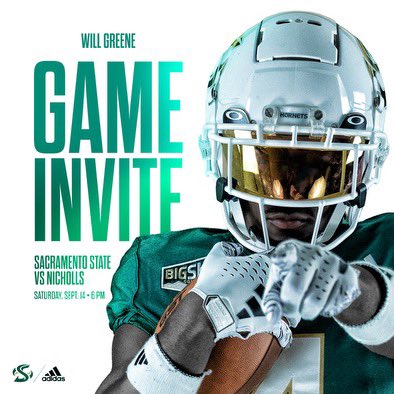 See you there. Stingers up!
<a href="/CoachAThompson/">Andy Thompson</a> <a href="/KColmon/">Keyshawn Colmon</a> <a href="/SacHornetsFB/">Sac State Football</a>