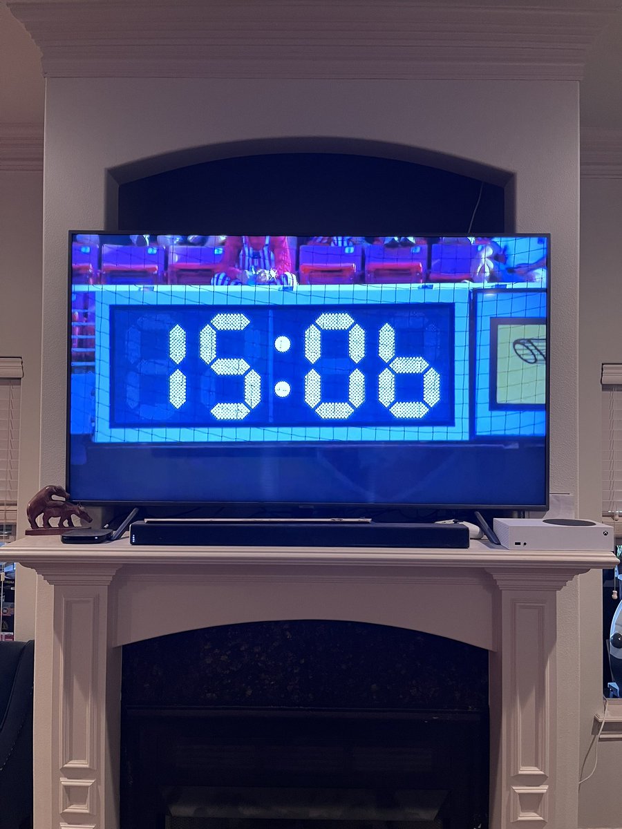 Wanted to see my daughter in the halftime feed from SEC + but we get a clock. 

What are you doing <a href="/espn/">ESPN</a> <a href="/SECNetwork/">SEC Network</a> ???