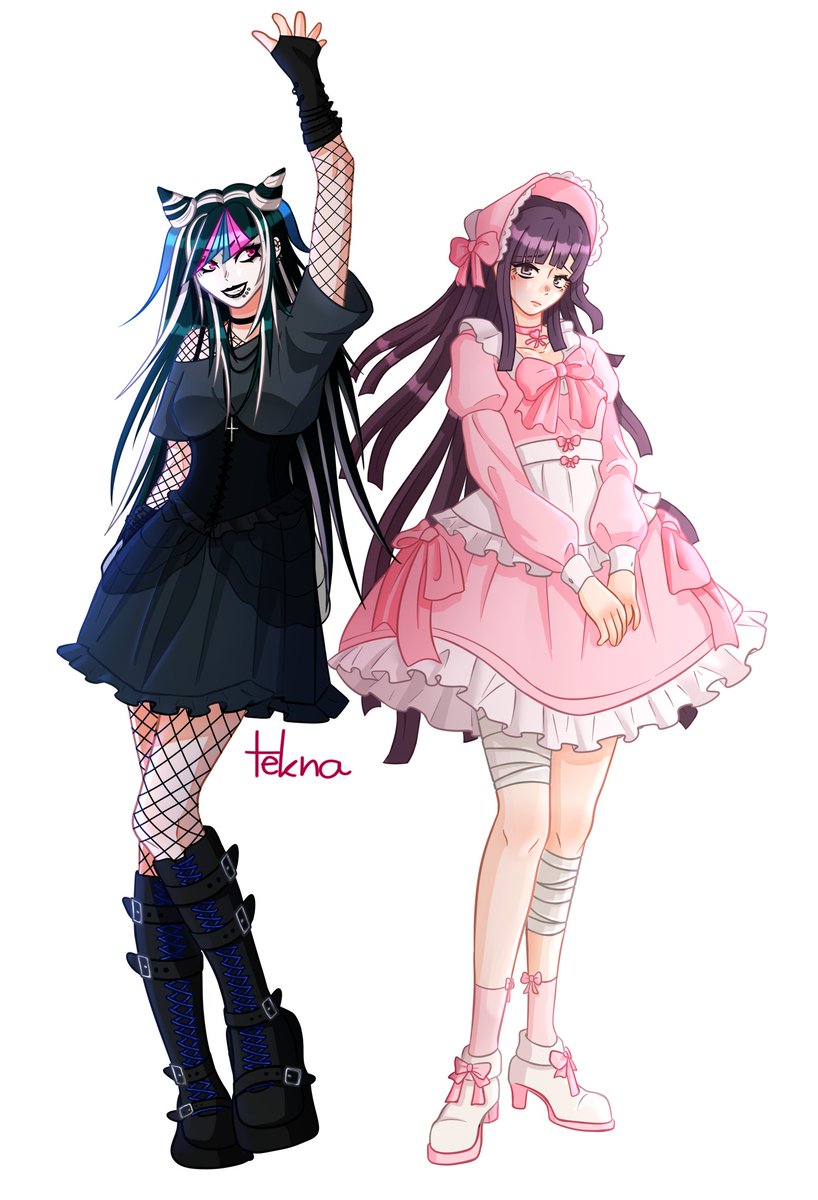 Tekna___'s tweet photo. Two cuties 

#Ibuki #Mioda #Mikan #Tsumiki #danganronpafanart #danganronpa https://t.co/I8PAyWoZRx