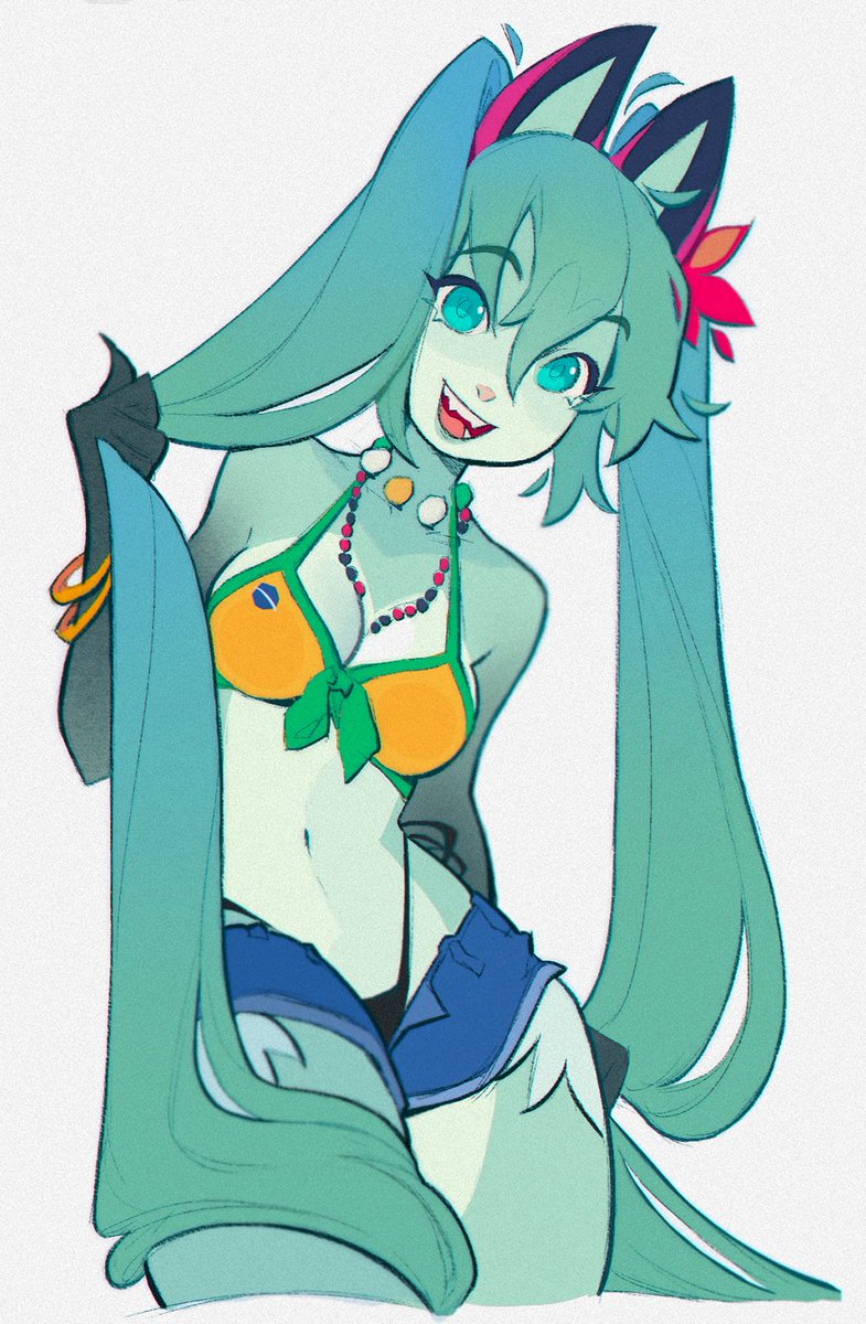 Lennytims's tweet photo. Brazilian cat!Miku 💛 https://t.co/4r5RTZH4Vc