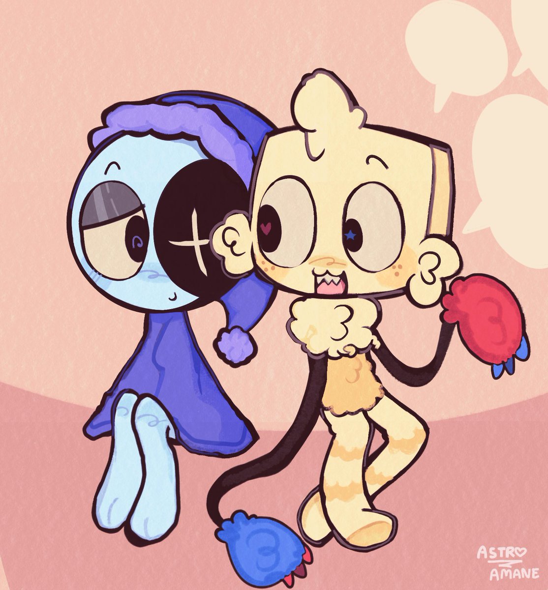 marcidrabbit's tweet photo. #cosmichugger #dandysworld #fanart #cosmiccuddles #art #goob #astro #goobstro https://t.co/fQrWVMlpSD