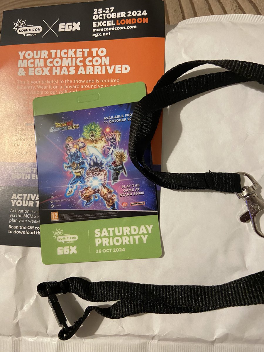 My MCM Comic Con ticket has arrived! Can’t wait to meet <a href="/DamienHaas/">Damien Haas</a>!